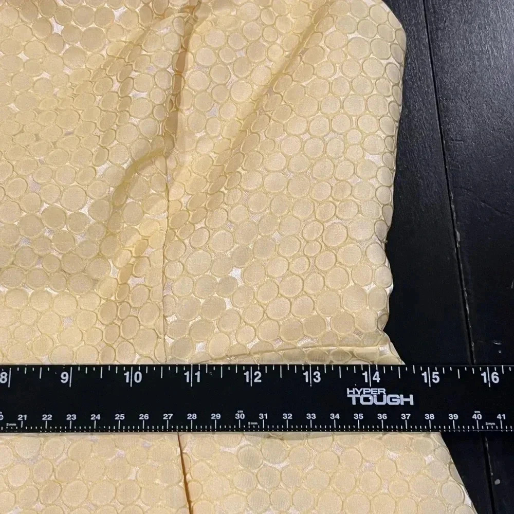 🍀2/$22 Forever 21 Yellow Sleeveless Geometric Fit Flare Mini Dress Womens Medium - Picture 9 of 13